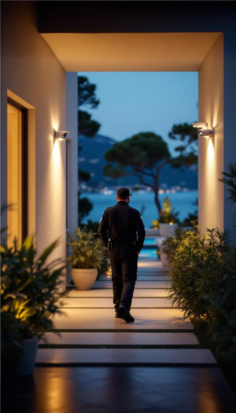 guarding luxury villas on the French Riviera